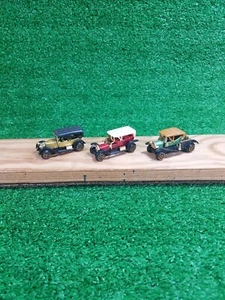 Antique Cars 1906 Rolls-Royce, 1910 Ford Model T, 1914 Prince Henry 1:68 Scale - Picture 1 of 9