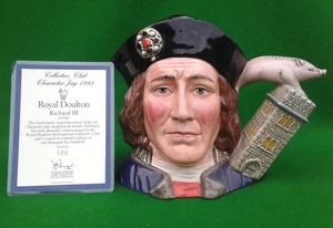 ROYAL DOULTON “RICHARD III” LARGE CHARACTER JUG - LTD EDITION WITH COA - D7099. - Picture 1 of 14
