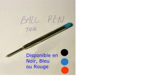 Recharge bille comp. Parker- Noire/Bleue ou Rouge - Envoi de France le jour même - Imagen 1 de 3