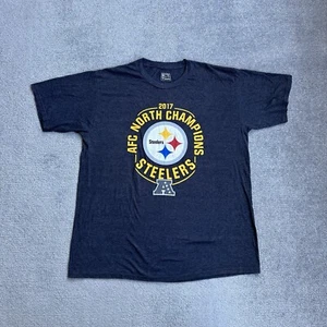 T-shirt uomo NFL manica corta extra large Pittsburgh Steelers AFC USA 24818 grigia - Foto 1 di 8