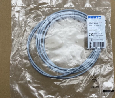 1PC New Festo NEBU-M8G3-K-2.5-M8G3  541348  Connect Cable Brand - Image 1 of 3