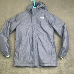 NORTH FACE Gray Dryvent Waterproof 3 in 1 Jacket Boy Youth XL 18-20 Fleece Lined - Picture 1 of 13