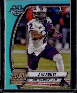 2024 Bowman U Chrome Ayo Adeyi 1st Bowman Aqua 252/299 - Picture 1 of 2