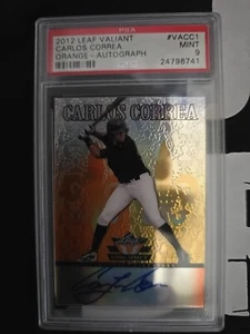 Carlos Correa Autographed Rookie Card 96/99 Houston Astros Psa 9 - Picture 1 of 2