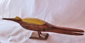 Schöner Vogel Holzskulptur ca. 9 Zoll lang aus Jamaika - Nachlassgegenstand - Bild 1 von 2