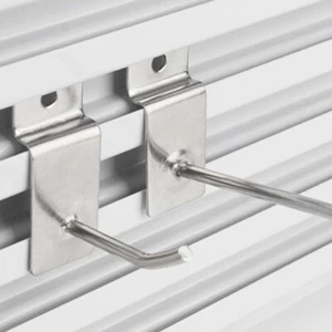 Slat Wall Slatwall Hook Hooks Arm Retail Shop Display Hanger 4'' 8'' 20Pcs - Picture 1 of 12