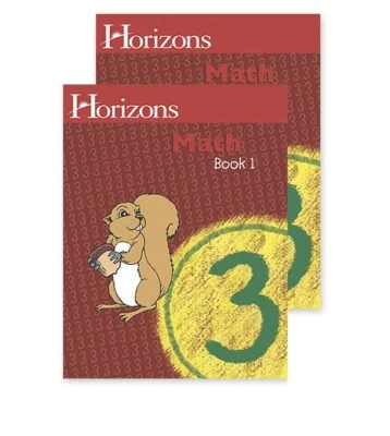 Horizons Math 3 SET of 2 Student Workbooks 3-1 and 3-2 third 3rd homeschool  - Image 1 of 4