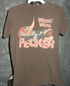 Woody Woodpecker Classic Brown Woody Woodpecker Medium T-Shirt - Picture 1 of 3