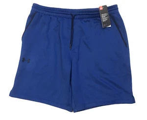 New Men's Under Armour Shorts - Pants Sports Gym Fitness Knee Length Blue XL - Picture 1 of 4