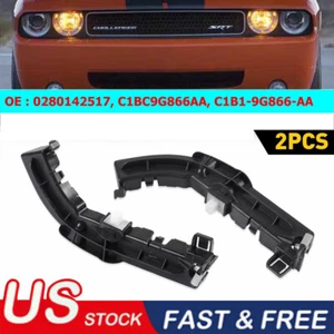 Bumper Bracket For 2008-2021 Dodge Challenger Set of 2 Front Left & Right Side - Picture 1 of 9