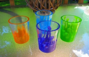 Multiuse resin cup make-up pencil holder dice cup handmade Looks like slime - Picture 1 of 5