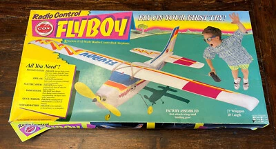 Vintage New Cox Radio Control Flyboy Electric 1/12 Scale Airplane - Image 1 of 4