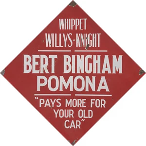 BERT BINGHAM - POMONA AUTOHAUSSCHILD - Bild 1 von 1
