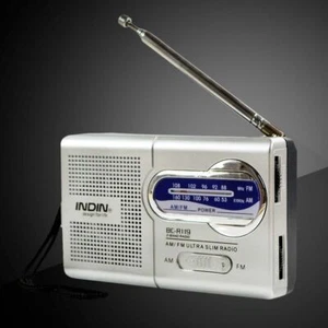 Portable Pocket Radio Telescopic Antenna AM/FM Receiver Built in Speaker Quality - Picture 1 of 8