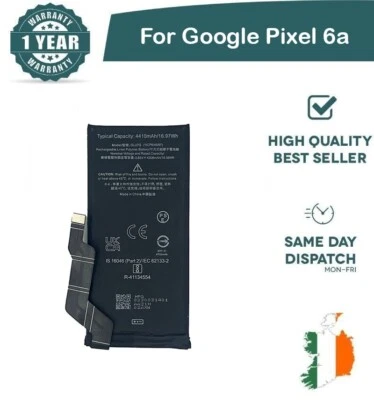 Replacement Battery For Google Pixel 6a Battery 4410mAh 3.85V GLU7G New - Image 1 of 3