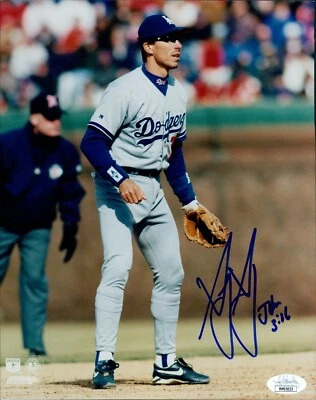 Foto brilhante assinada por Greg Gagne Los Angeles Dodgers 8x10 autenticada pela JSA - Imagem 1 de 2