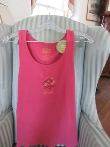 RARE..NWT LIFE IS GOOD- GOOD KARMA ORGANIC RIBBED COTTON WMN SLEEP TEE (M) - Picture 1 of 3