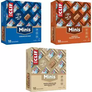 Clif Bar Energy Mini Bars Box Of 10 Running Sports Nutrition Supplement - Picture 1 of 4