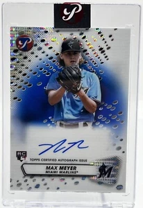 Max Meyer 2023 Topps Pristine Encased RC Blue /75 - Marlins Auto - Bild 1 von 3