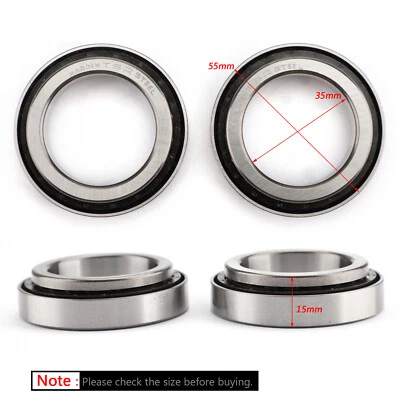 Steering Stem Bearing Seal Kit for Kawasaki Ninja ZX-6R KLZ1000 ZR750 ER650 CA Foto 1 de 4