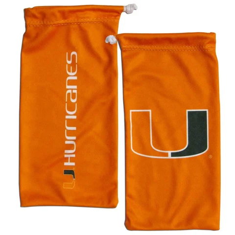 Miami Hurricanes Sunglasses - Glasses Microfiber Bag NCAA Licensed Cover
