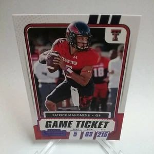 Boleto de juego Patrick Mahomes II Texas Tech 2021 Contenders púrpura #1 - Imagen 1 de 3