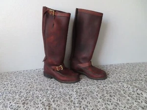 vintage rare merrell made in usa leather tall buckle boots sz 8 - Picture 1 of 9