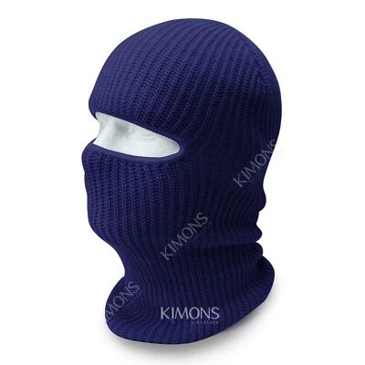 Máscara de esquí de invierno 3 agujeros tejida calavera pasamontañas gorro sombrero hombres deportes al aire libre gorra Foto 1 de 3