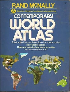 Rand McNally Contemporary World Atlas by Jon Leverenz (1986, Paperback, Revised) - Picture 1 of 1