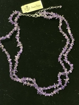 Premier Designs ювелирных изделий #2061 "Таша" фиолетовый бисер двойной бусы ожерелье - Изображение 1 из 3