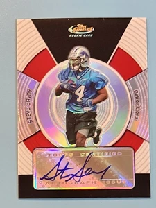 2005 Topps Finest Refractor /399 Steve Savoy Rookie Auto RC Detroit Lions - Picture 1 of 2