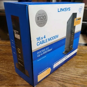 Linksys DOCSIS 3 16x4 Cable Modem (CM3016) Xfinity Spectrum New Open Box - Picture 1 of 19