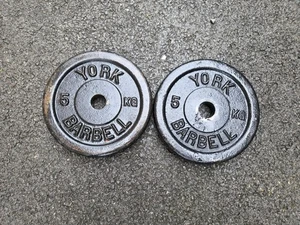 York Piastre di peso 5 kg X2  - Foto 1 di 3