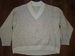 Lululemon Damen Alpaka Wollmischung V-Ausschnitt XL Pullover Uni Komfort SCHNELLER VERSAND - Bild 1 von 10