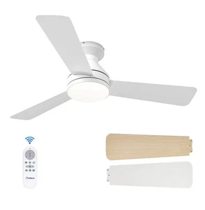 Amico Ceiling Fans with Lights, 42 inch Low Profile Ceiling Fan with Light - Picture 1 of 6