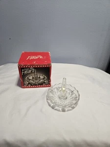 Action Industries 24% Lead Crystal Ring Holder Trinket Dish Yugoslavia 1987 - Bild 1 von 8