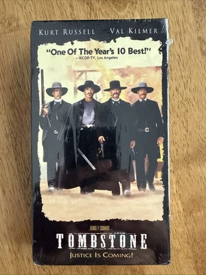 Tombstone (VHS, 1994) Kurt Russell Val Kilmer NEW SEALED Hollywood Pictures - Imagem 1 de 4