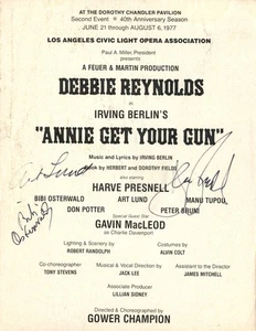 Annie Get Your Gun Program Signed by Three Stars - Picture 1 of 1