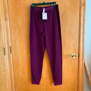 Pantalones de salón Savage X Fenty para mujer L grandes púrpura acanalado tejido ropa de dormir nuevos con etiquetas - Imagen 1 de 8