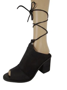 Chinese Laundry Womens Cali Ankle Wrap Mule Shoes, Black, US 9 - Picture 1 of 3