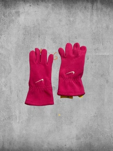 Nike Fleece Ski Gloves WMNS Girls Unisex Size S Pink Distressed Winter Outdoor - Picture 1 of 10