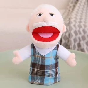 Juguetes de peluche para marionetas de mano de abuelo de 12 pulgadas suministros para fiestas para niños - Imagen 1 de 1