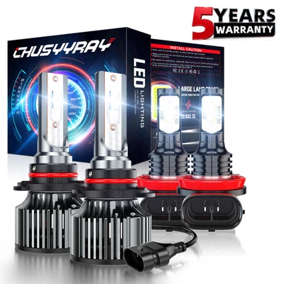 Kit combinado de 4 faros LED altos/bajos + bombillas antiniebla para Ford Explorer 2011-2015 Foto 1 de 4