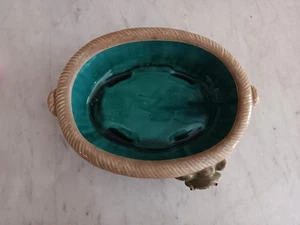 Keramik Keramik mit Krabbe & Korbgeflecht Design Oval Übertopf - Bild 1 von 4