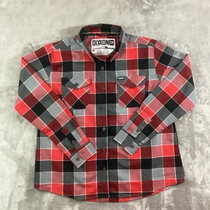 Dixxon Coupe DeVille manga larga abotonada - para hombre talla 2X - rojo y negro a cuadros - Imagen 1 de 12