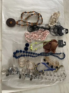 Junk Drawer Jewelry Lot, Salvage for Arts and Crafts, For Parts 11.3 Ounces - Picture 1 of 14