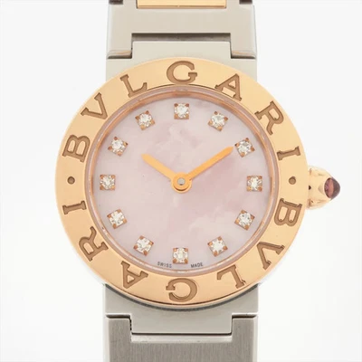 Bvlgari Bvlgari Bvlgari BBP23SG PG×SS PG×SS QZ esfera rosa MOP 6 enlaces adicionales Foto 1 de 4