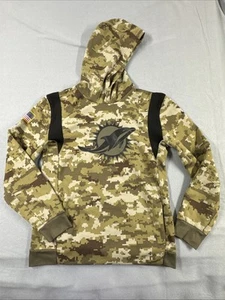 Nike Miami Dolphins Salute To Troops Green Digital Camo Hoodie Womens Xl - Picture 1 of 9
