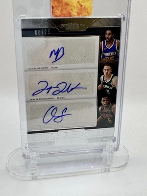 2018-19 Dominion Triple Signatures /25 Bridges DiVincenzo Spellman  Auto Rt-nova - Image 1 of 2