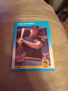 1987 Fleer Update #U-121 Andy Van Slyke Pittsburgh Pirates L8149* - Picture 1 of 2